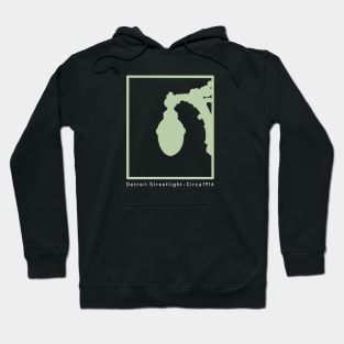 Detroit Vintage  1916 Streetlight Hoodie